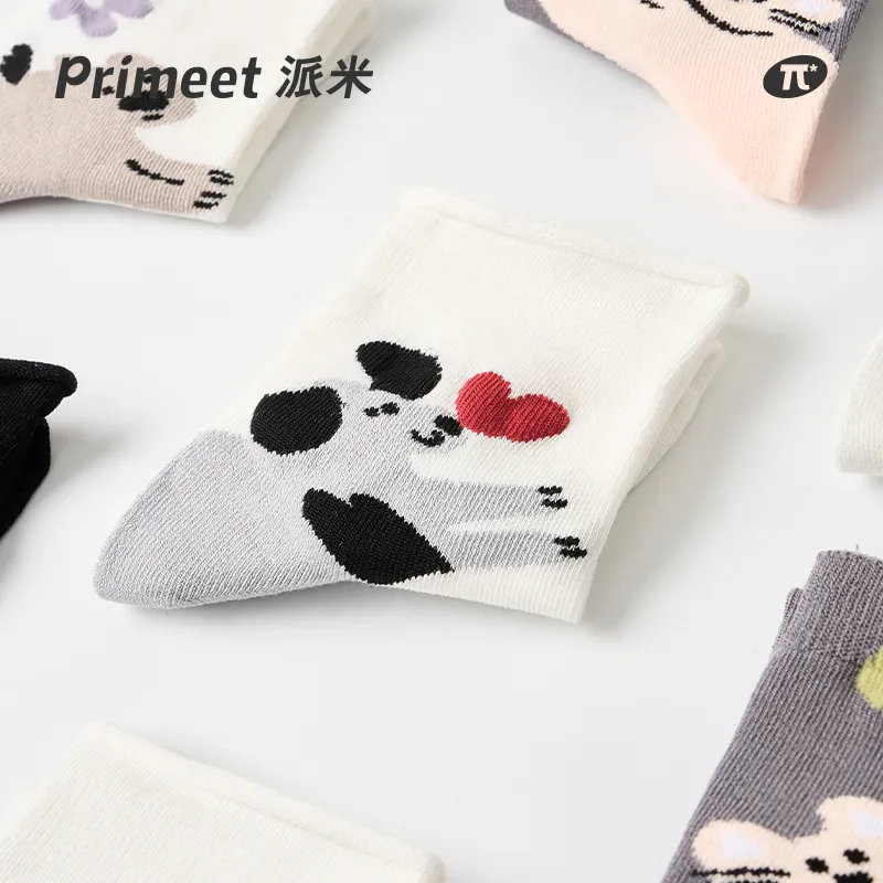 Primeet Mid Calf Socks Women's 4 Pack-9