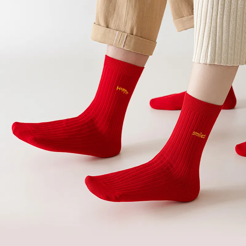 Primeet Mid Calf Socks Unisex Box 4 Pack-5