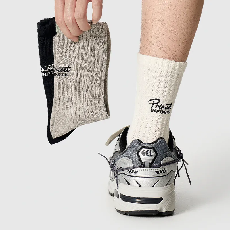 Primeet Mid Calf Socks Unisex Combo Set-6
