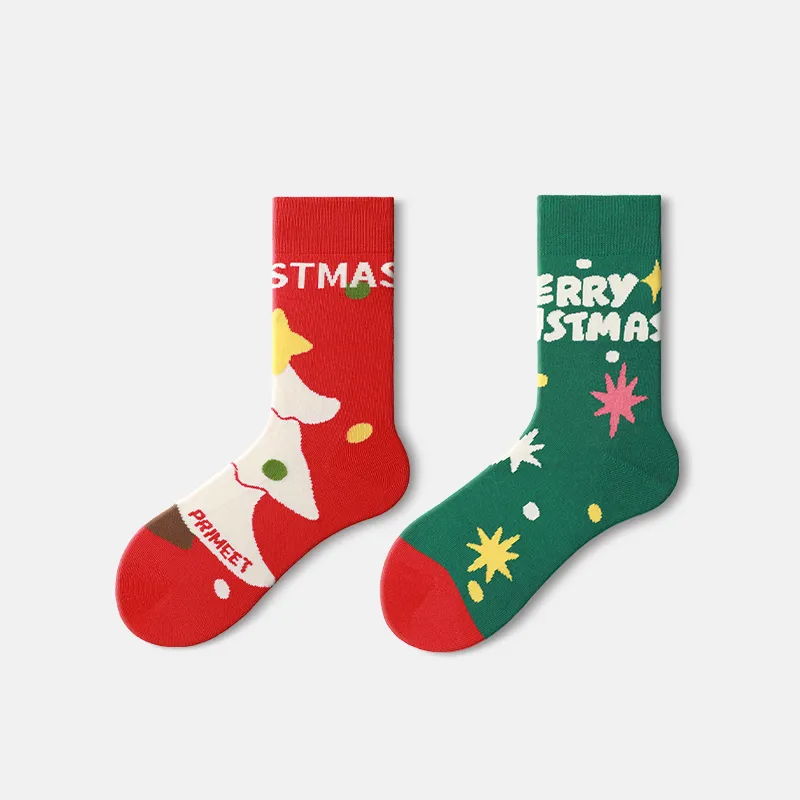 Primeet Mid Calf Socks Unisex 5 Pairs Gift Box Set-34