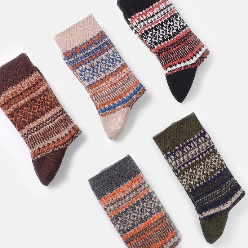 Primeet Mid Calf Socks Men's 5 Pack-16
