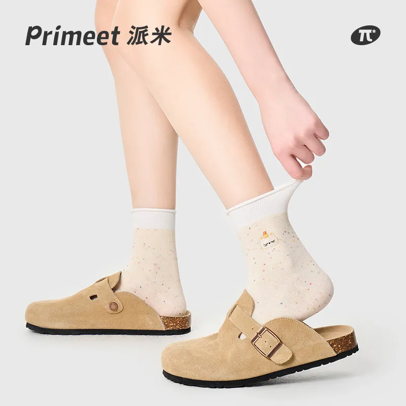 Primeet Mid Calf Socks Women's 3 Pack Birthday Yarn-1