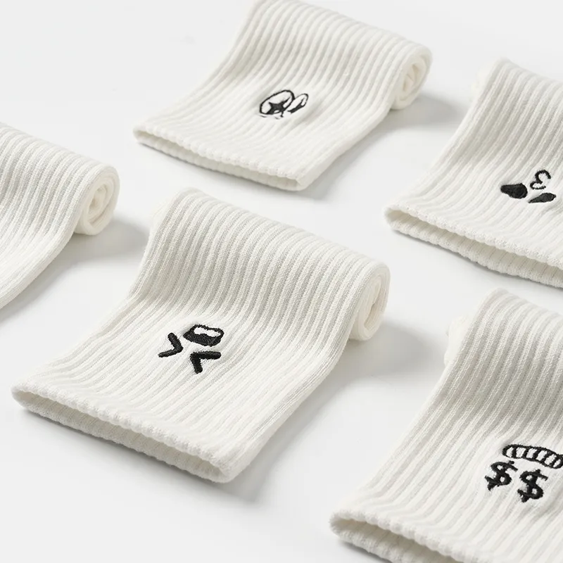 Primeet Mid Calf Socks Unisex 5 Pack-44
