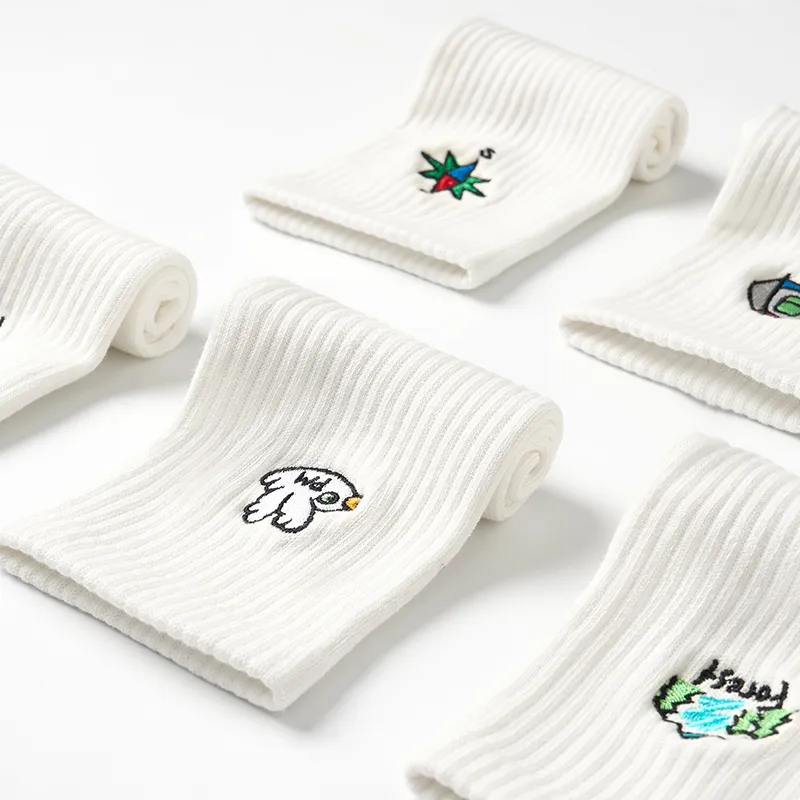 Primeet Mid Calf Socks Unisex 5 Pack-3