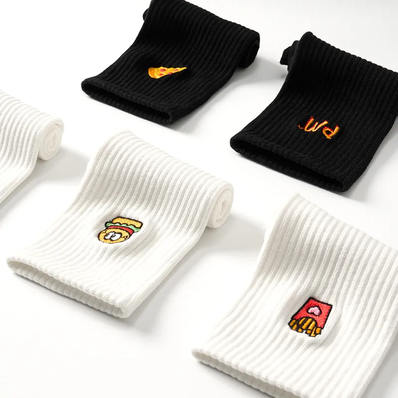 Primeet Mid Calf Socks Unisex 5 Pack Wave Arrival-17