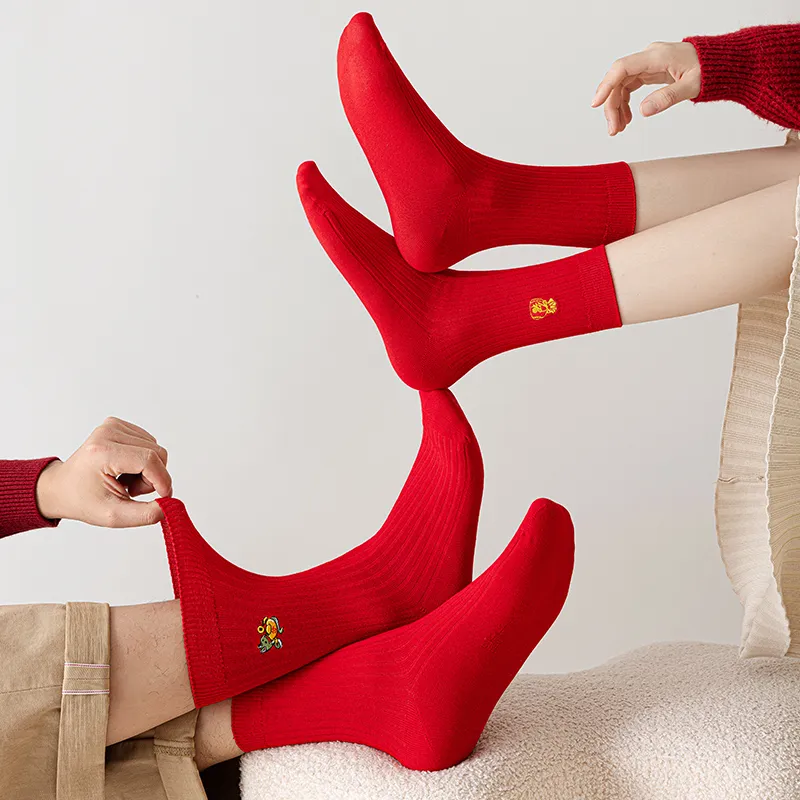 Primeet Mid Calf Socks Unisex Box 4 Pack-2