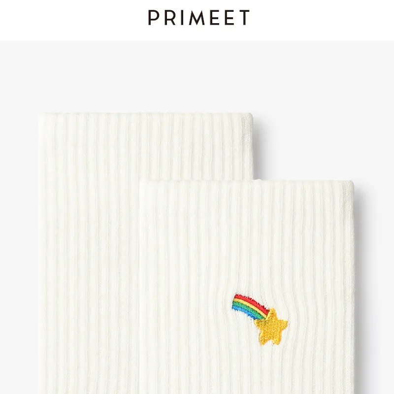 Primeet Mid Calf Socks Spring And Summer Unisex 5 Pack-25