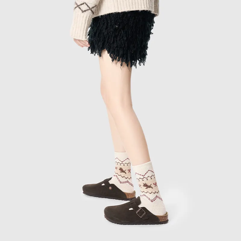 Primeet Mid Calf Socks Women's 4 Pack-17