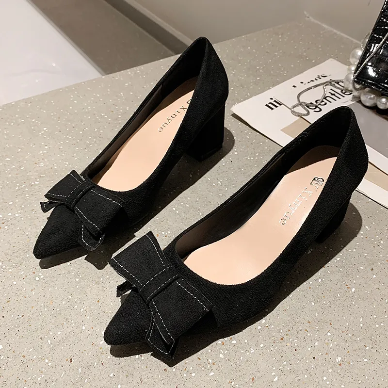 Zomila Chunky Heel High Heels Women's Black-3