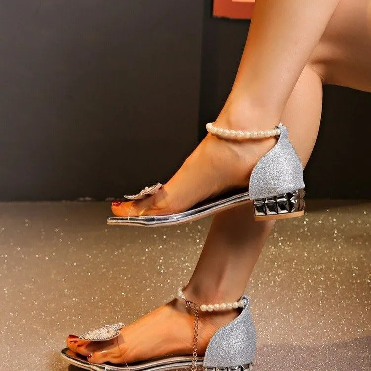 Zomila One Strap Sandals Women's Silver-5