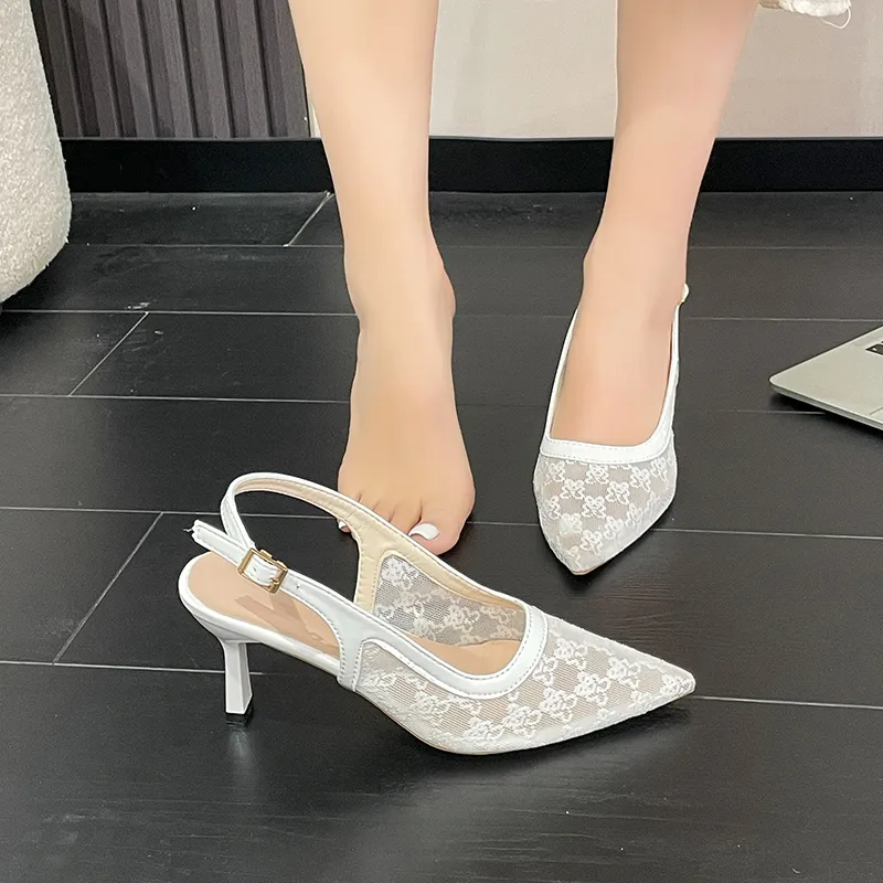 Zomila Chunky Heel High Heels Women's Ecru-3