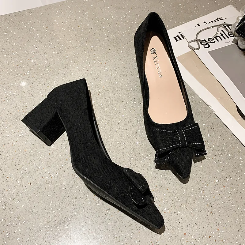 Zomila Chunky Heel High Heels Women's Black-4