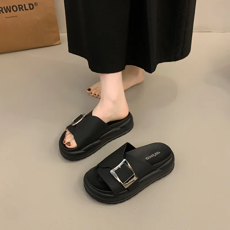 Zomila Rubber Sole Metal Slip Resistant Slide Slippers Women's-10