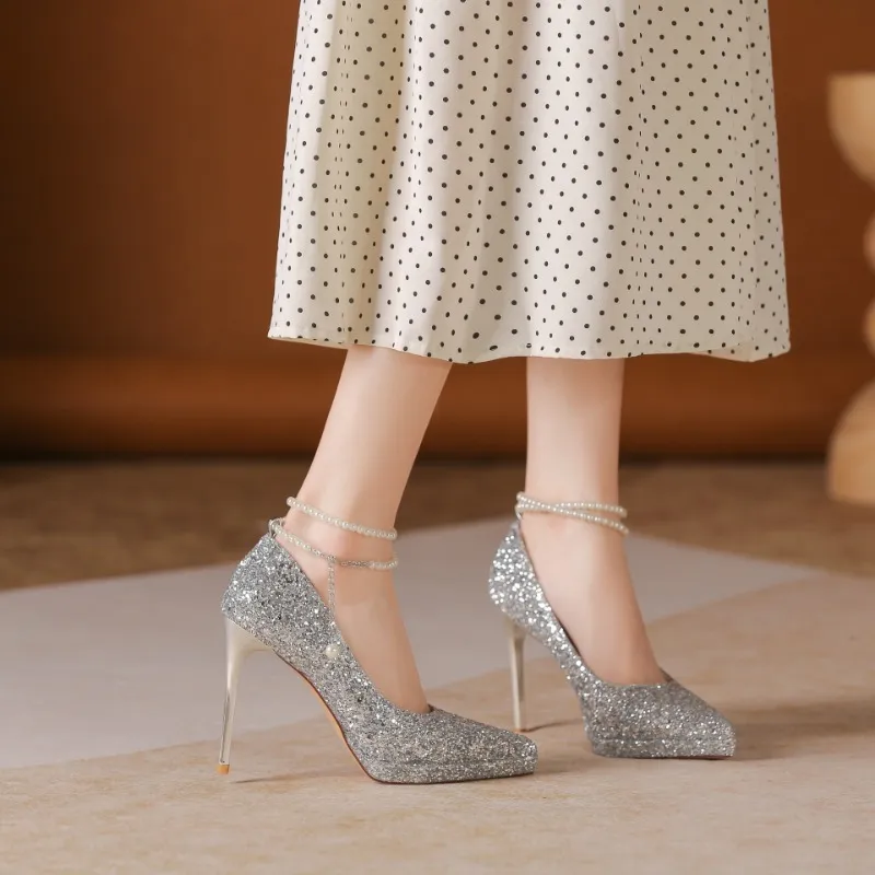 Zomila Slim Heel High Heels 10.5CM Women's-8