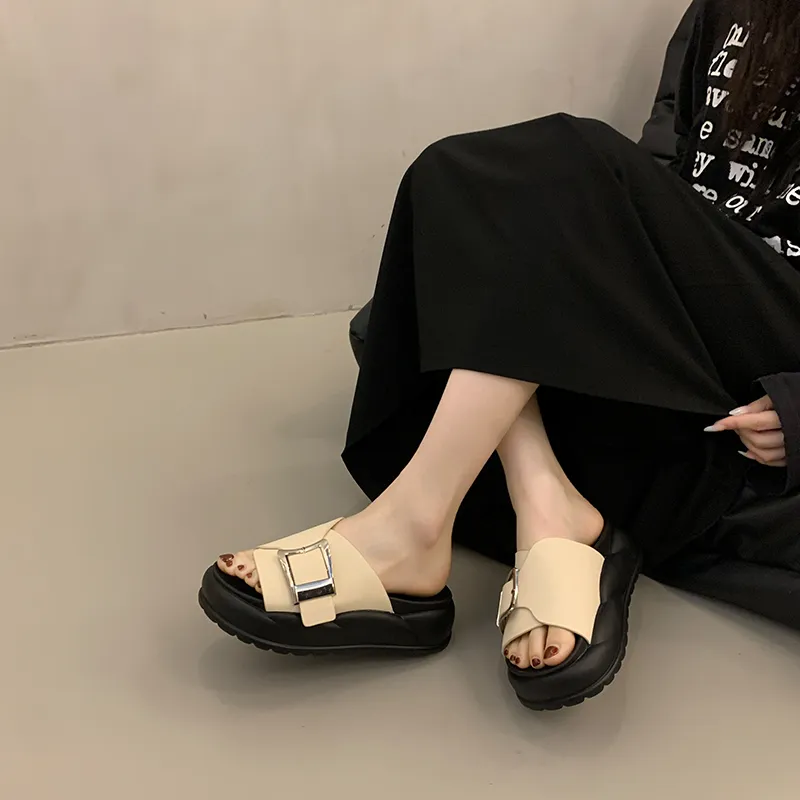 Zomila Rubber Sole Metal Slip Resistant Slide Slippers Women's-2