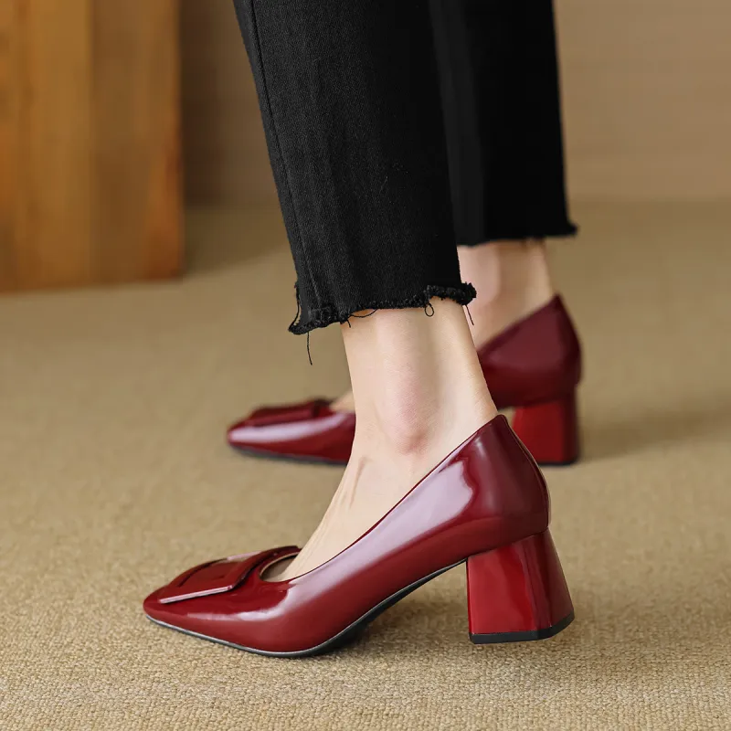 Zomila Chunky Heel High Heels 5cm Women's-4