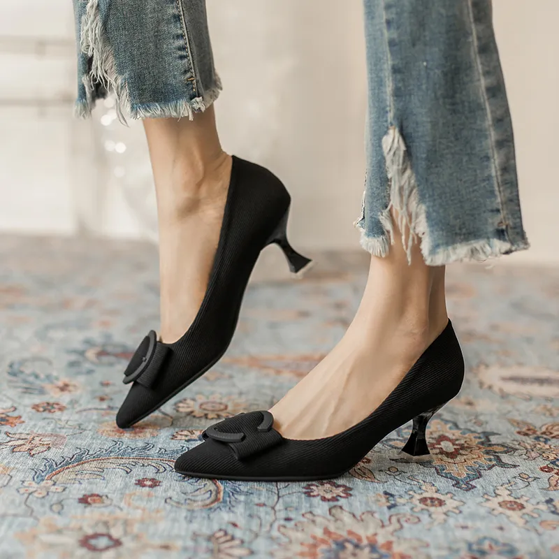 Zomila Flared Heel High Heels 5cm Women's-2