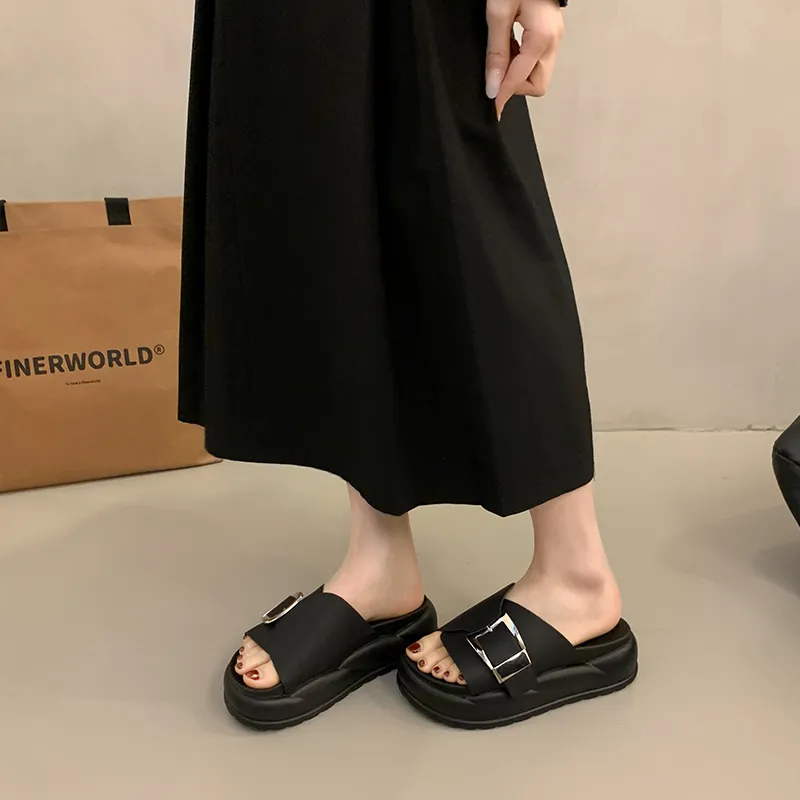 Zomila Rubber Sole Metal Slip Resistant Slide Slippers Women's-8