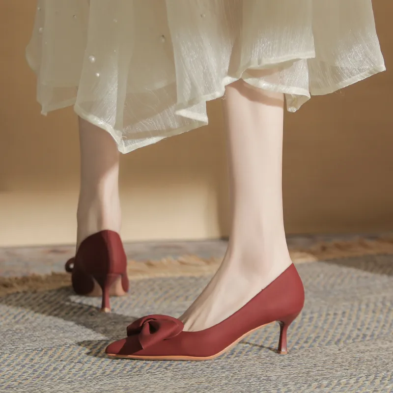 Zomila High Heels Women's Burgundy-2