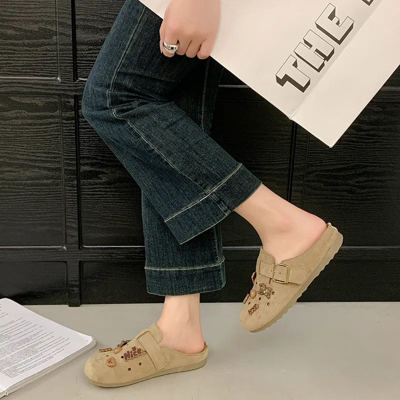 Zomila Abrasion Resistant Closed Toe Slippers Women's-14