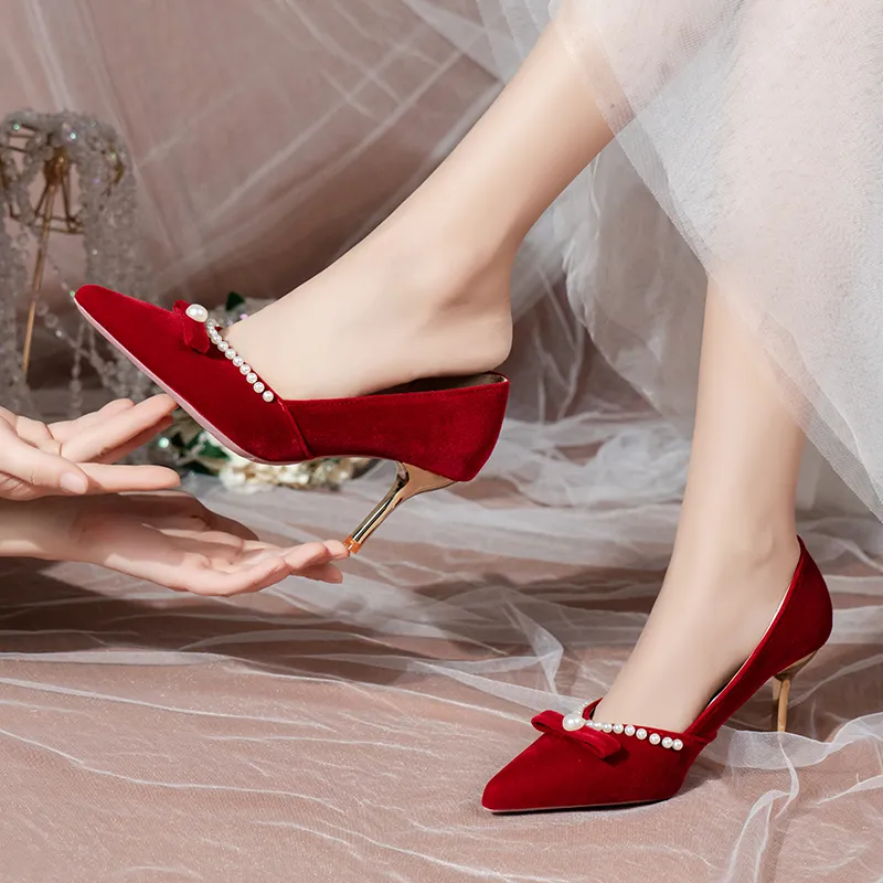 Zomila High Heels Women's Red-4