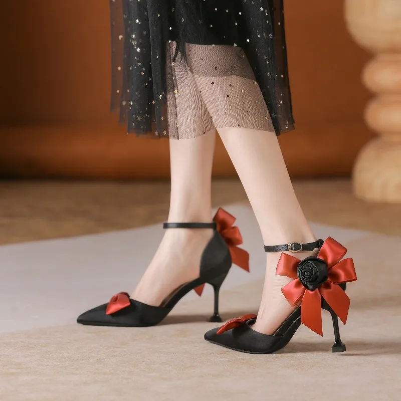 Zomila Slim Heel High Heels Women's Black-1