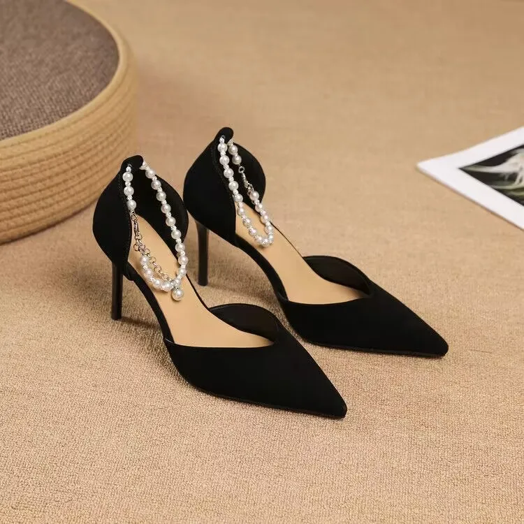 Zomila Slim Heel High Heels Women's Black-2
