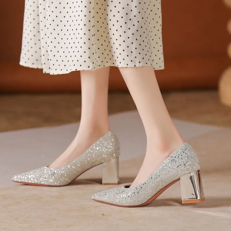 Zomila Chunky Heel High Heels Women's-1