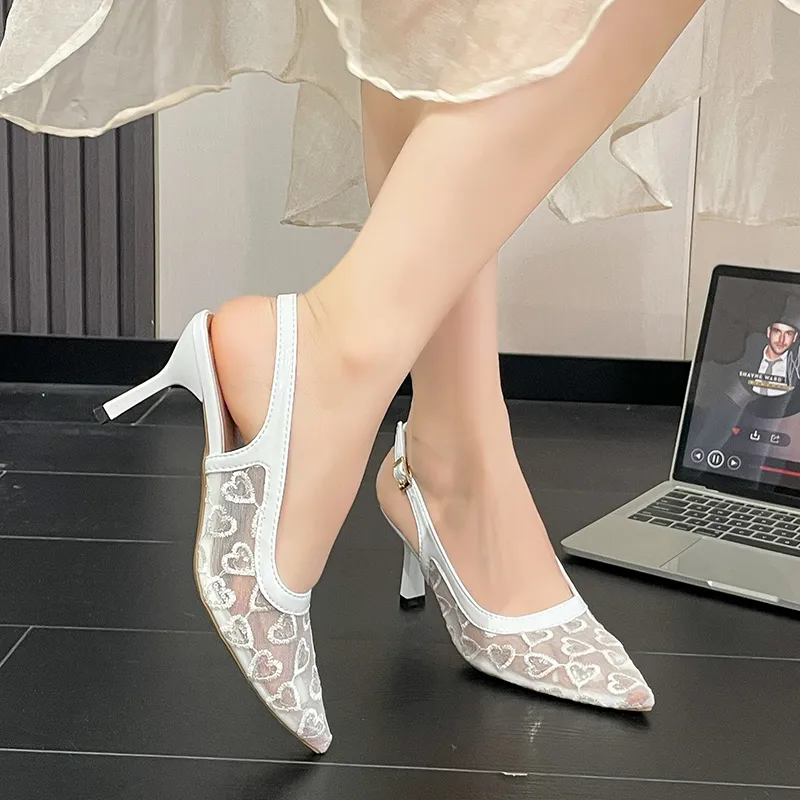Zomila Casual Single Shoes Women's Ecru Heart-2