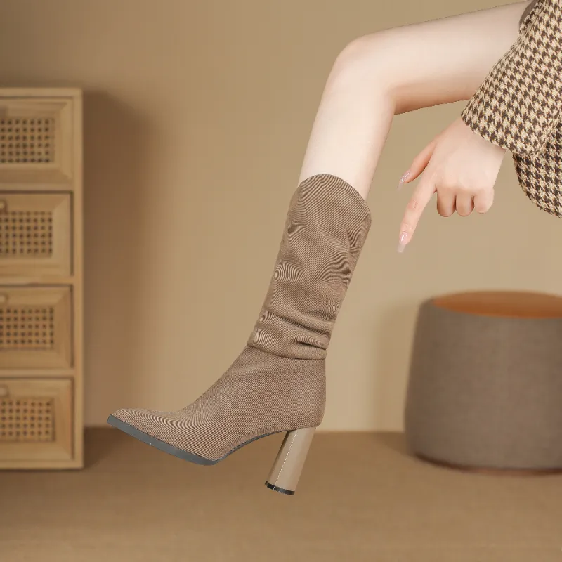 Zomila Ankle Boots Women's Khaki-2