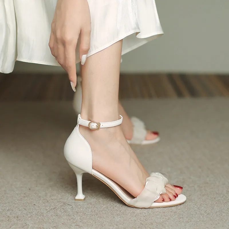 Zomila One Strap Sandals Women's Apricot-1