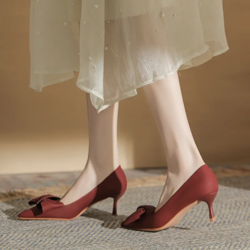 Zomila High Heels Women's Burgundy-3