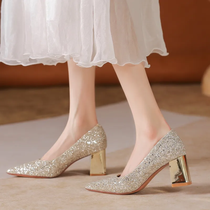 Zomila Chunky Heel High Heels Women's-5