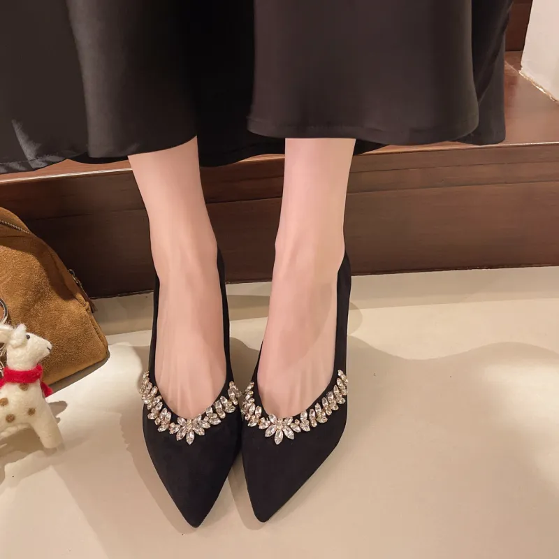 Zomila Slim Heel High Heels Women's Black-2