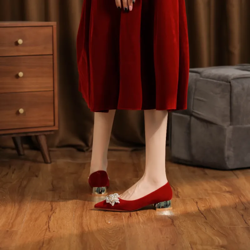 Zomila Casual Single Shoes Women's Red-2