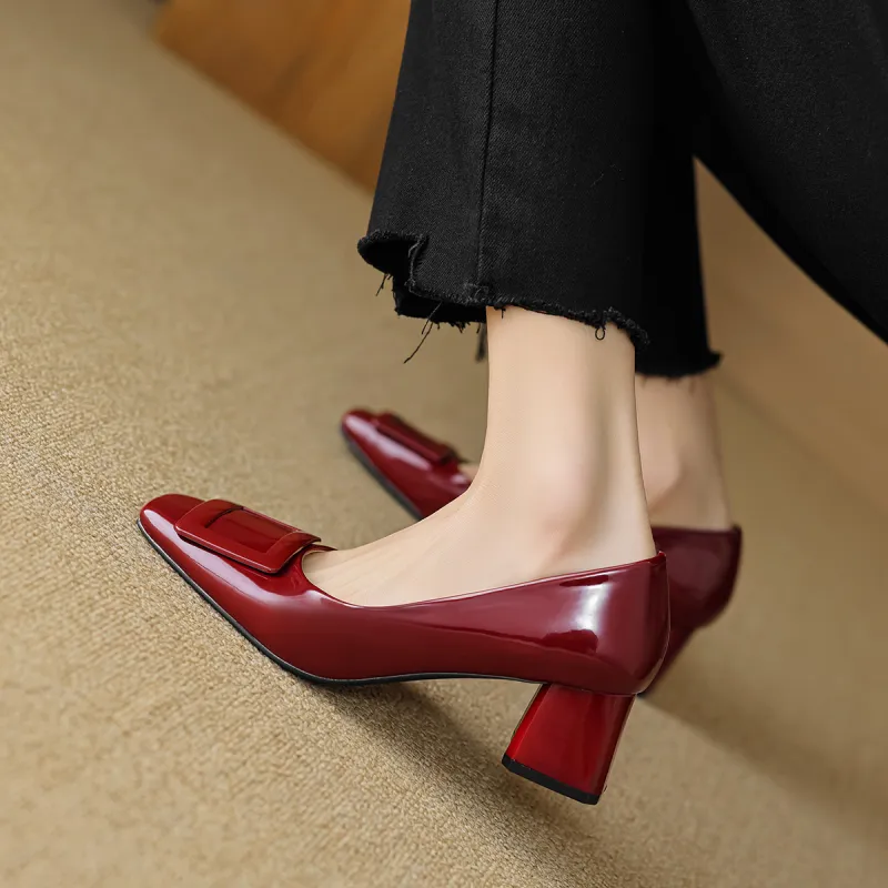 Zomila Chunky Heel High Heels 5cm Women's-5