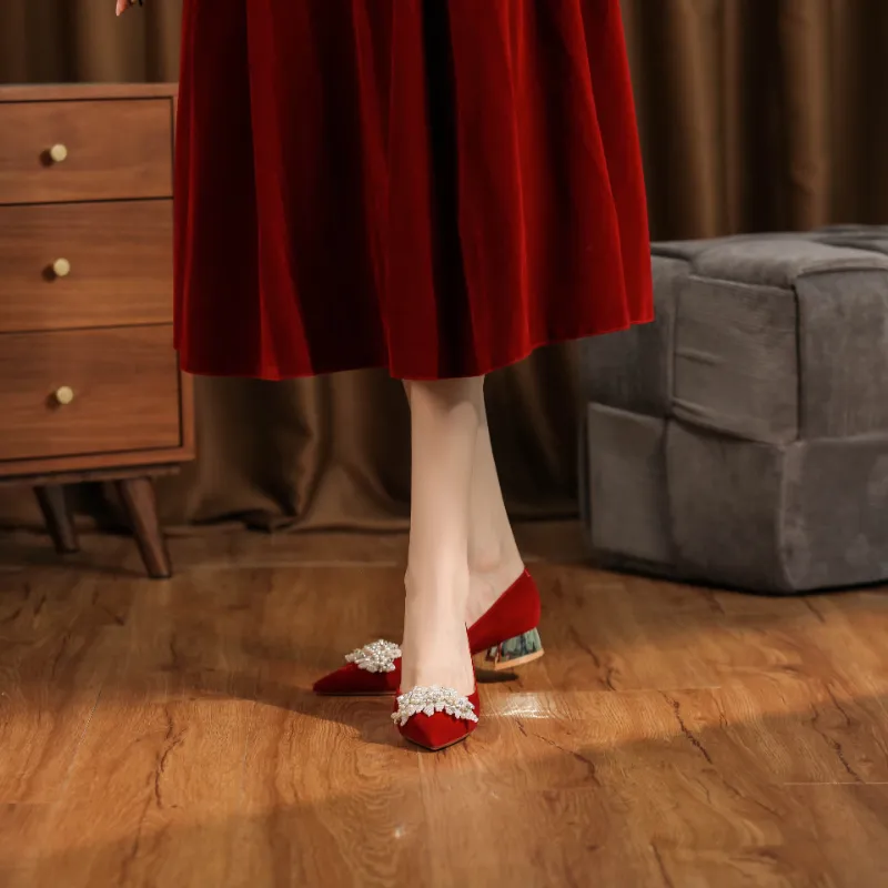 Zomila Casual Single Shoes Women's Red-1