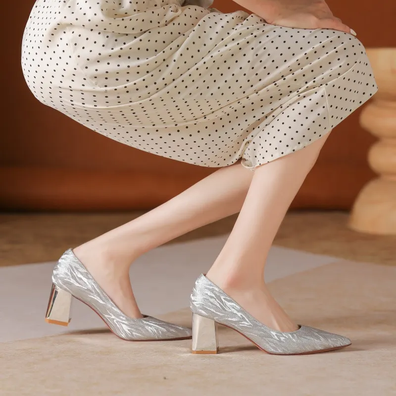 Zomila Chunky Heel High Heels Women's-2