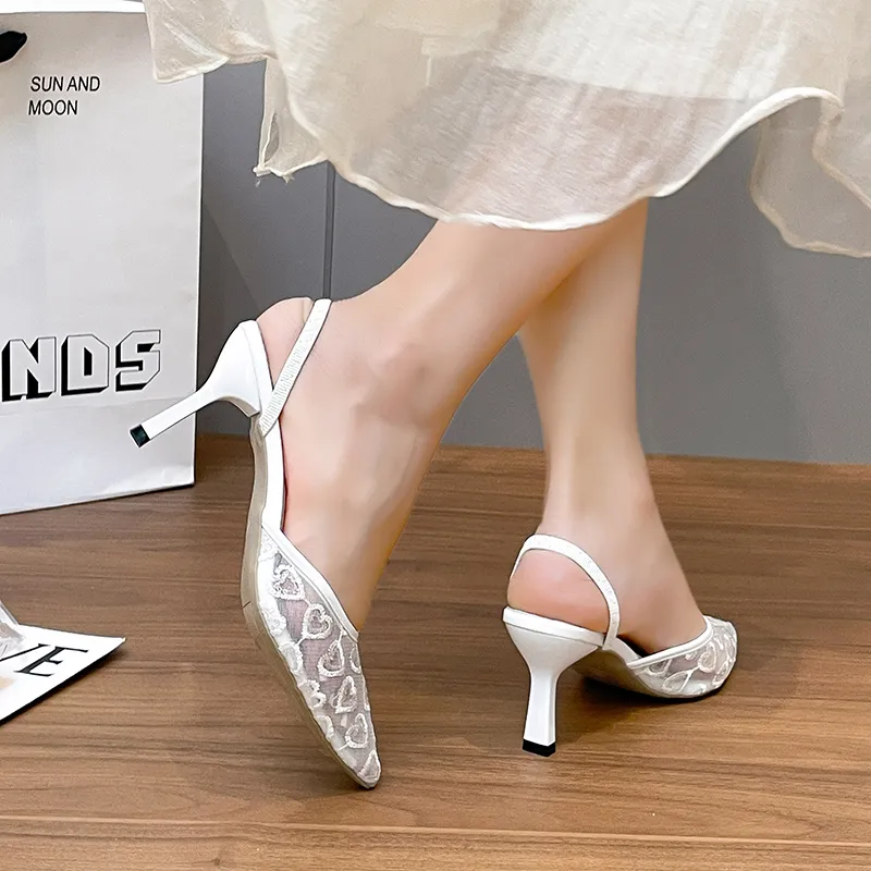 Zomila Chunky Heel High Heels Women's Ecru-3