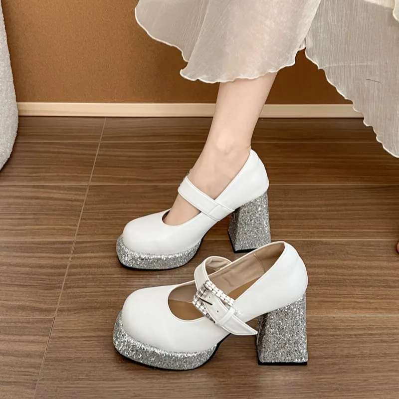Zomila Chunky Heel High Heels Women's-4