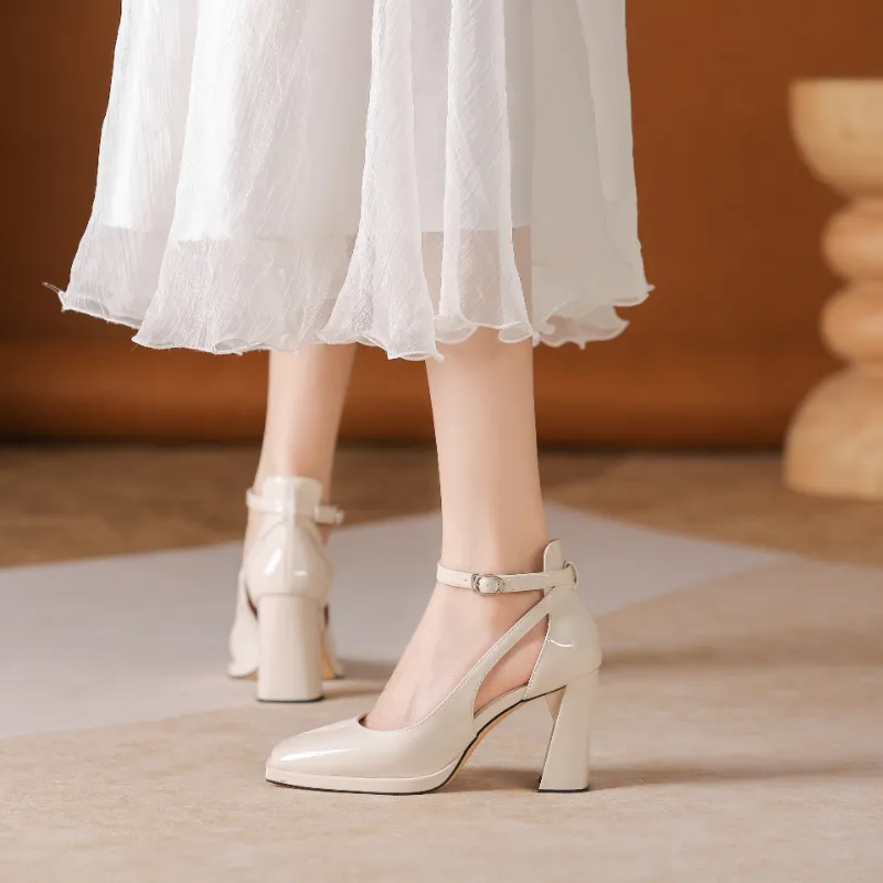 Zomila Chunky Heel High Heels Women's-6