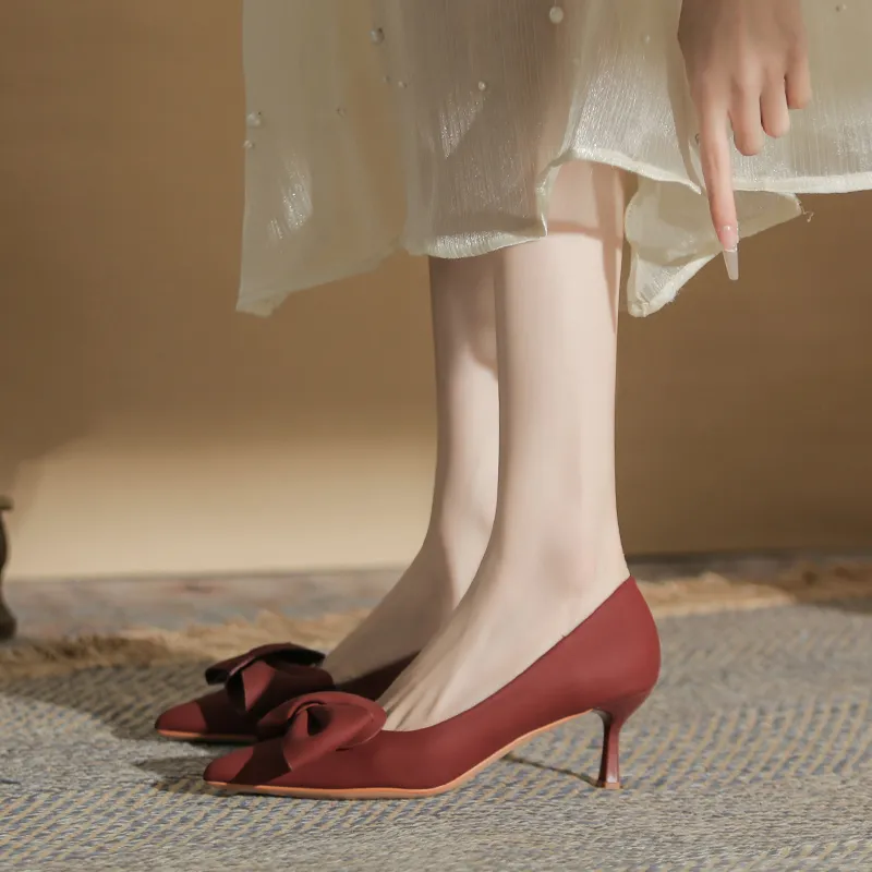 Zomila High Heels Women's Burgundy-4