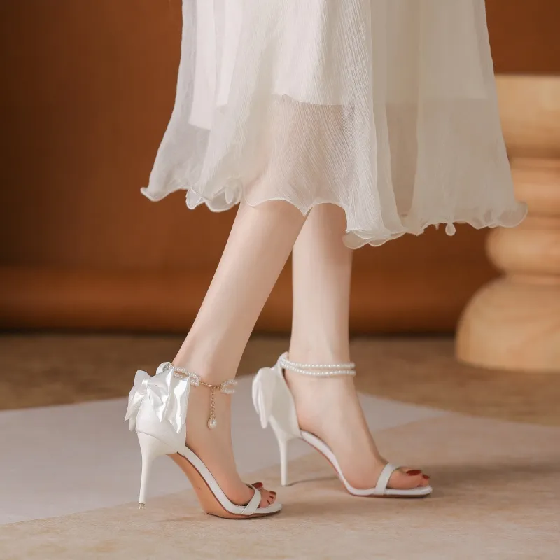 Zomila One Strap Sandals Women's White-1