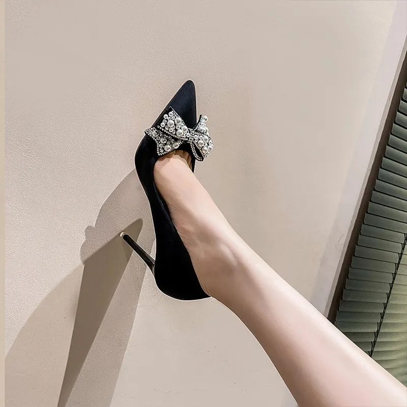 Zomila Slim Heel High Heels Women's Black-1
