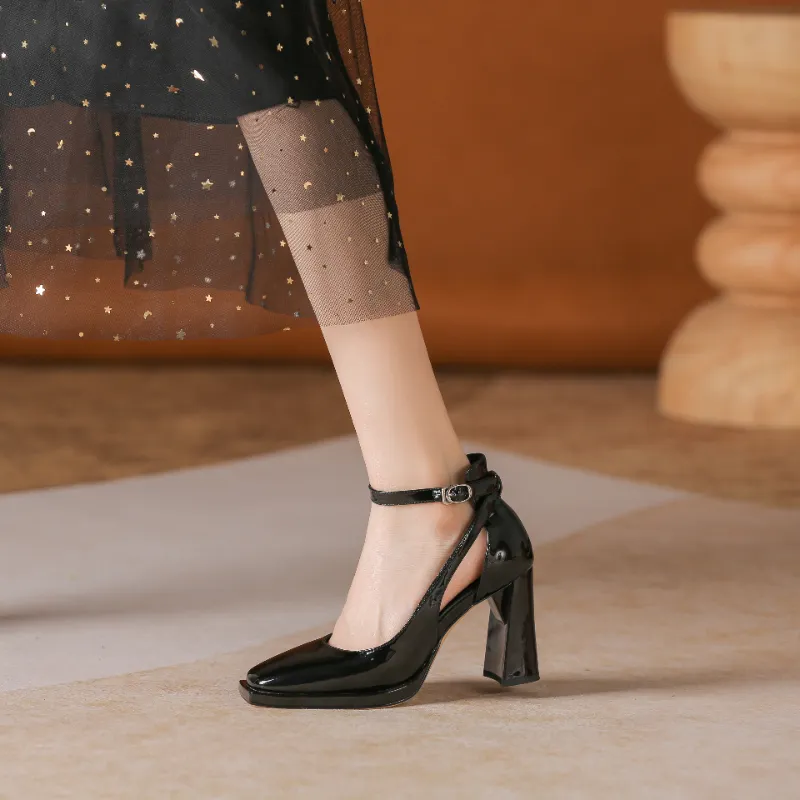 Zomila Chunky Heel High Heels Women's-1