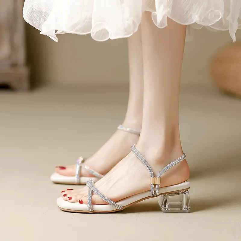 Zomila One Strap Sandals Women's Apricot-1