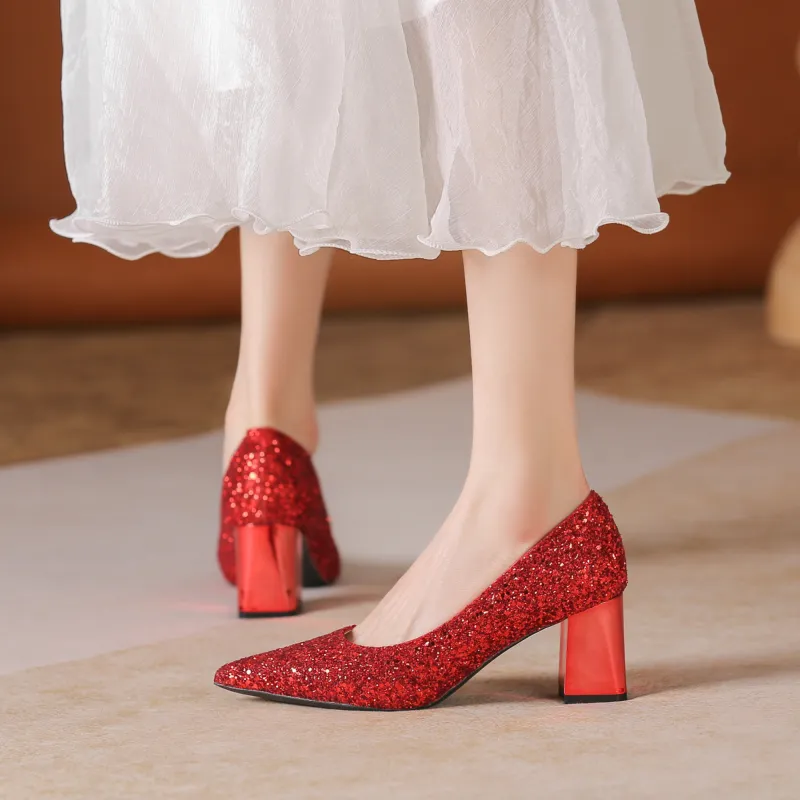 Zomila Chunky Heel High Heels Women's-21