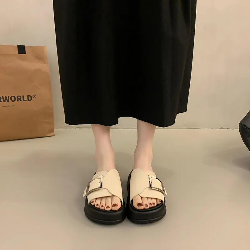 Zomila Rubber Sole Metal Slip Resistant Slide Slippers Women's-3