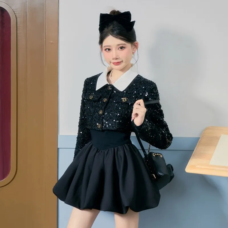 Nooidea Official Skirt Set Women's Black-2