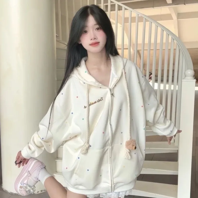 KUNZHUDAXIANG Sweatshirt Women's Apricot-8